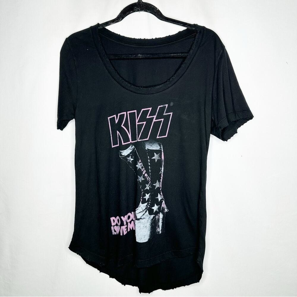 R.K. STRATMAN KISS Graphic Tee Black NWOT in Small